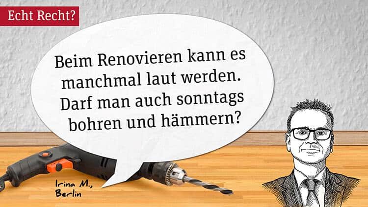 Darf man sonntags bohren?